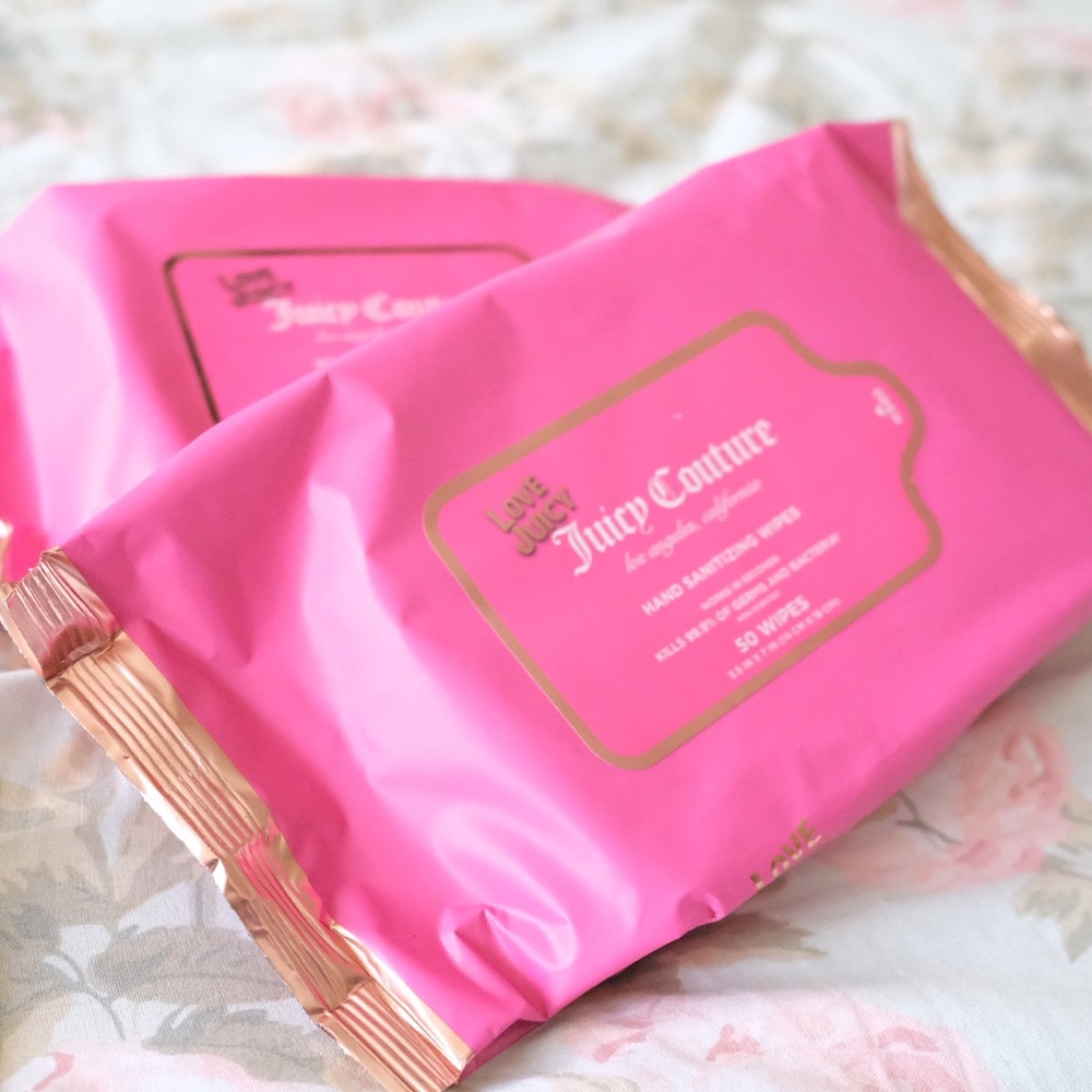 Juicy couture hand sanitizing wipes